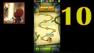 Diamond quest 2 : The Lost Temple - Angkor Wat - Stage 10 - All Diamonds and Gems Boss level