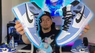 Sold Out in Seconds Air Jordan 1 University Blue On Foot Review 4K Is it Worth $450?????