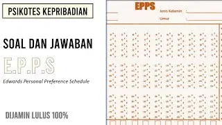 Soal dan Jawaban Psikotes EPPS