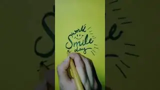 Happy World Smile Day October 2021  Calligraphy Writing