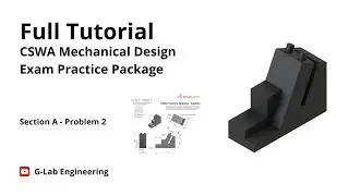 Full Tutorial | CSWA Mechanical Design Exam Practice Package | Section A Problem 2
