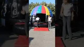 Inflatable Bouncy Castle Disco Dome   YouTube