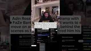 Adin Ross speaks on FaZe Banks drama regarding MLG 👀 #shorts #viral #adinross #fazeclan #trending