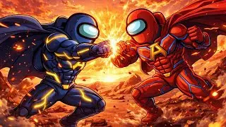 AMONG US: BLUE VS RED Animated Fight (Sora 2)