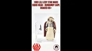 1983 Lili Ledy Star Wars Squid Head, Burgundy Cape, Graded 85+