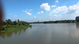 Aluva River From Train