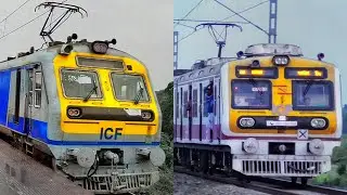 Brand New 3-Phaser ICF MEMU vs ICF Medha EMU Trains | Lalgola-kolkata MEMU Train | Eastern Railways