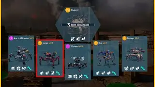 War Robots: Паучьи роботы в Лиге Чемпионов | Invader, Jaeger, Weyland, Dux, Ravager Геймплей