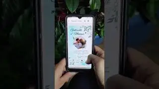 Lindo convite digital de casamento interativo com bot&otilde;es clic&aacute;veis. #convitedecasamento