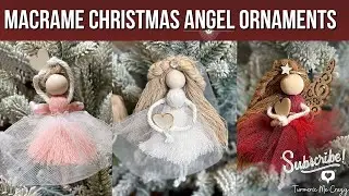 ✨ DIY Macrame Angel Christmas Ornaments | Ballet Dancer & Ice Skater Tutorial ✨