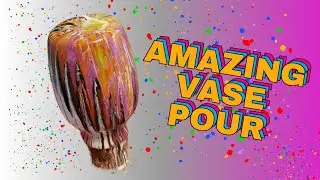 Amazing Vase Pour - Abstract Pour Painting (Fluid Art)