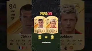 Zidane vs Beckham fifa evolution🔥2024#fifa23 #fut23 #fifa22 #fifa #football #shorts #skills #f#fypシ