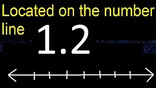 Located 1.2 on the number line 1,2 . Locating decimal numbers . represented