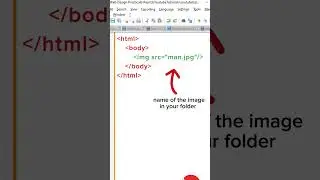 how to use image tag in HTML#html #coding #programming #shorts