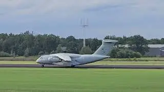 Falcon Leap 2026 Takeoff 2xC130 1x KC390 and 1x A400M from twente airfield