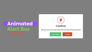 Create Popup Modal Box using HTML & CSS | Alert Box in CSS ❤️ 