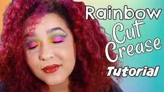 Melt Cosmetics Radioactive Palette Tutorial Rainbow  Cut Crease (NoBlandMakeup)