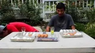 24 Raw Egg Challenge (FeatsOfEats) (Vomit Alert!)
