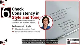 Editing and proofreading techniques to poetic writing tasks for various contexts (LU1/LO7c)