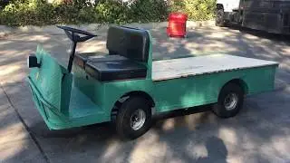 Taylor Dunn 2-Seater Flatbed Utility Electric Cart 36V Battery System w/ Charger