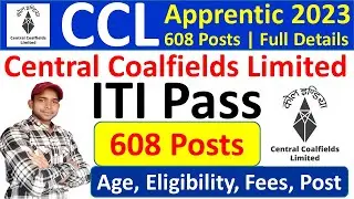 CCL की Vacancy निकली 2023 | 10th, ITI Latest Apprentice 2023, CCL Apprentice Recruitment 2023