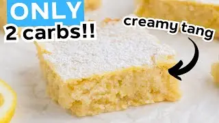SIMPLE ingredients make LOW CARB lemon bars you'll CRAVE