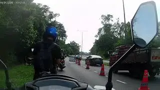 Road Block Sebelum Kolej Vokasional Kajang | Motovlogger
