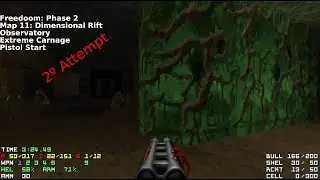 Freedoom: Phase 2 v0.14.0 Alpha - Map 11 - Extreme Carnage (UV) - Second Attempt
