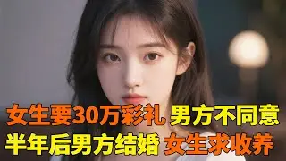爽剧反转？女方相亲第一次见面按规矩要彩礼30万，男方分手后半年结婚，女友哭着求收养！