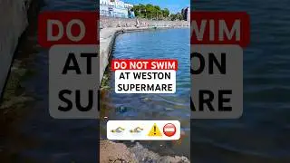 You SHOULD NOT swim at Weston Super Mare! #beach #westonsupermare #travel