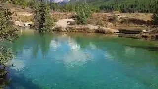 The ink pots in Johnston Canyon, Alberta