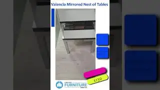 Valencia Mirrored Nest of Tables - Low Cost Furniture Direct.ie