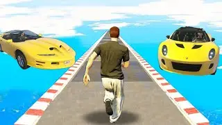 Runners vs Cars 99999.99999% People Break Their Keyboard After This Race in GTA 5!