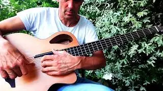 Furch / Stanford B61 Durango 5-String acoustic Bass, outdoor test session
