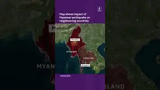 Myanmar earthquake mapped