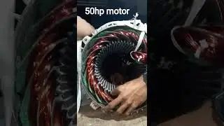 #foryou 50hp motor ripering   ri#handpumpautomationmotorfixing #automobile #copper