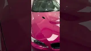 BMW m5 black colour change in pink | #supercars #cargirl #bmw
