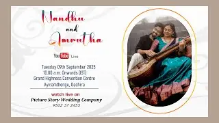 Nandhu Suresh & Amrutha K. Mangalan Wedding Day YouTube Live Streaming