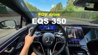 Mercedes Benz EQS 350 POV drive