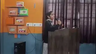 Priya's Emotional Speech || Farewell party || Janvi Public School 🏫