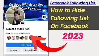 How To Hide Following List On Facebook | Facebook Professional Mode | Fb Following Hide Kaise Kare