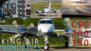 Beechcraft King Air 1 hour Compilation Full HD