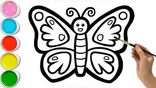 Butterfly Drawing for Kids | Easy Butterfly Drawing Step by Step | Drawing for Beginners