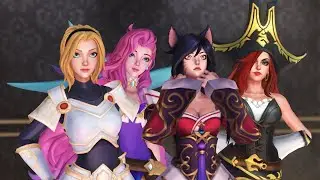 When girls see Sett (Sett, Ahri, Lux, Miss Fortune, Seraphine) [MEME]