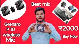 Grenaro p10 wireless mic unboxing #ajeetvlog 