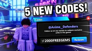 5 *NEW* CODES For ANIME DEFENDERS June 2024 | Anime Defenders Update Codes