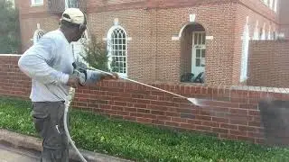 Pressure Washing Brick