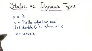 Static vs Dynamic Types - Intro to Computer Science