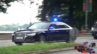 VIP-Kolonne Hamburg mit Polizei Begleitschutz