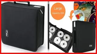 CCidea CD Case DVD Case Storage Holder ,Media Binder ,CD Wallet, Disc Booklet 264 Black